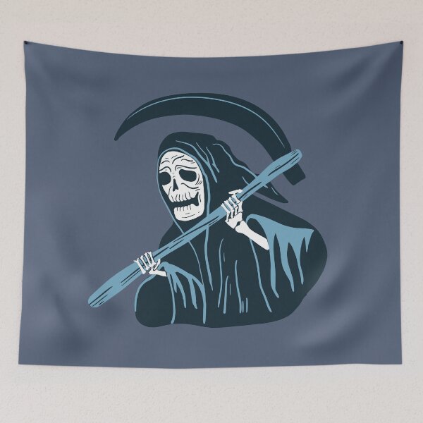 Item preview, Creepy Vintage Grim Reaper Doodle designed and sold by SLAG-Creative.