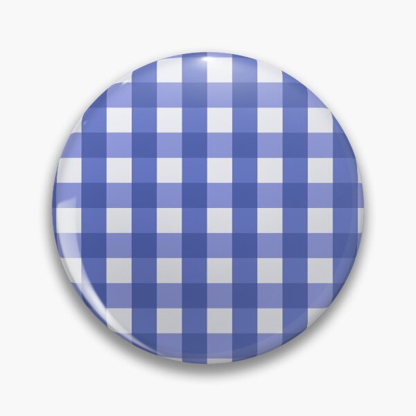 Item preview, Classic Gingham Fabric Checkered Retro Pattern Blue designed and sold by Anna Lemos.
