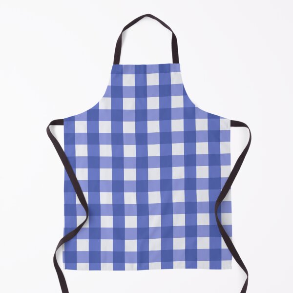 Item preview, Classic Gingham Fabric Checkered Retro Pattern Blue designed and sold by Anna Lemos.
