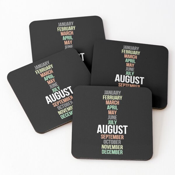 Item preview, Names of Calendar Months August designed and sold by Digital Lama Creations.