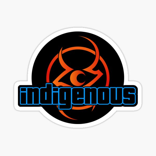 Indigenous Blues / Rock Band Sticker