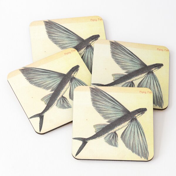 Item preview, Flying Fish in California - Vintage Postcard designed and sold by Veriepear.