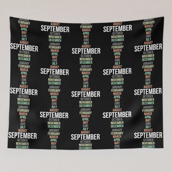 Item preview, Names of Calendar Months September designed and sold by Digital Lama Creations.