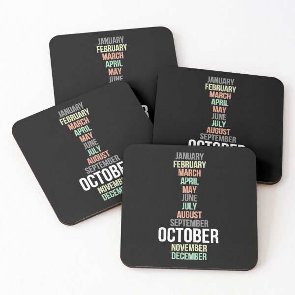 Item preview, Names of Calendar Months October designed and sold by Digital Lama Creations.