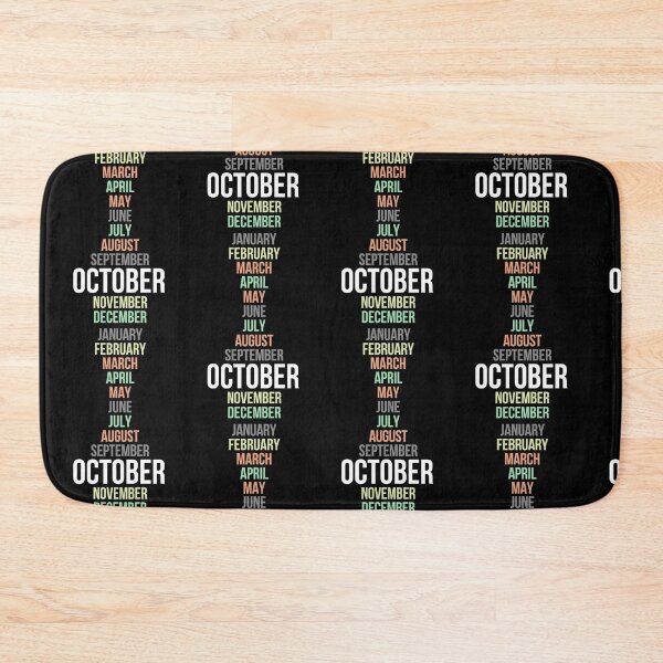 Item preview, Names of Calendar Months October designed and sold by Digital Lama Creations.
