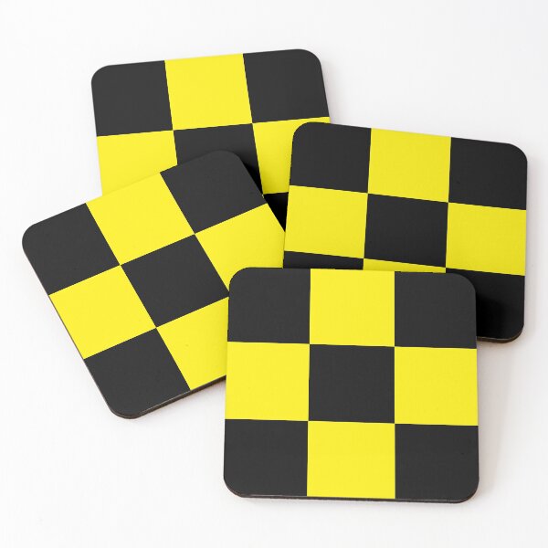 Item preview, Checkered (XL Squares) Yellow and Black designed and sold by Tree45.