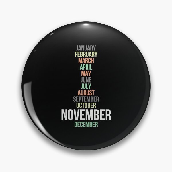 Item preview, Names of Calendar Months November designed and sold by Digital Lama Creations.