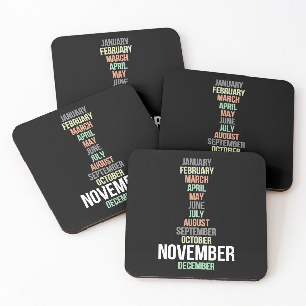 Item preview, Names of Calendar Months November designed and sold by Digital Lama Creations.