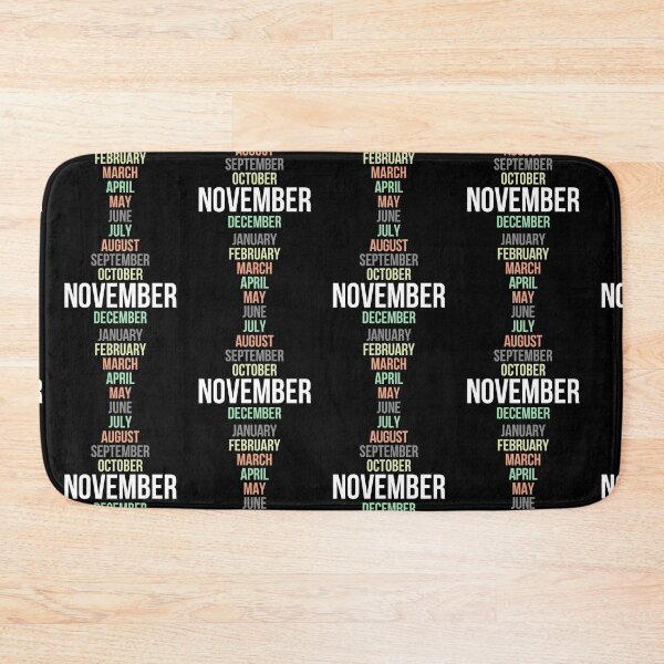 Item preview, Names of Calendar Months November designed and sold by Digital Lama Creations.