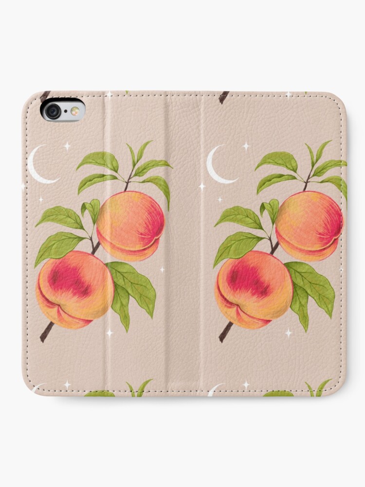 peach apple wallet