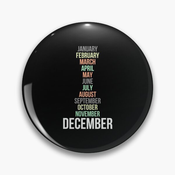 Item preview, Names of Calendar Months December designed and sold by Digital Lama Creations.