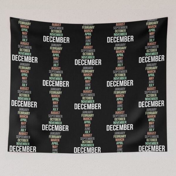 Item preview, Names of Calendar Months December designed and sold by Digital Lama Creations.