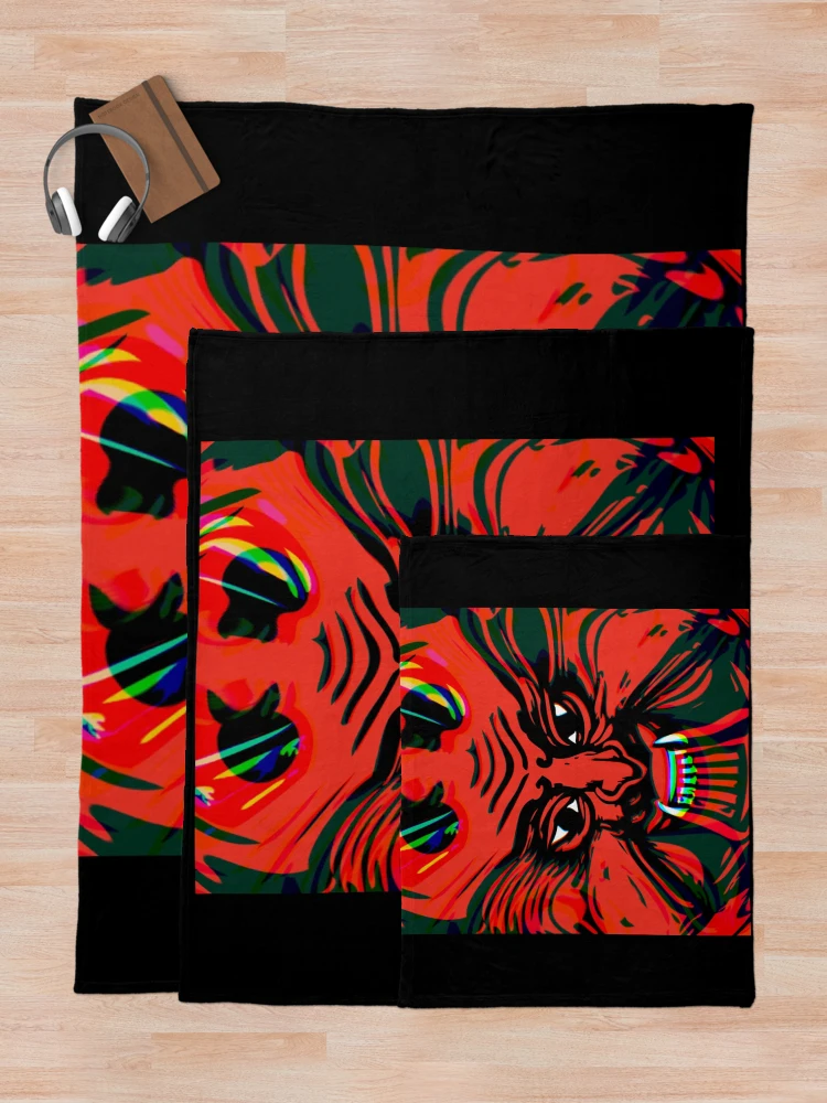 Thumbnail 5 of 6, Throw Blanket,  Hot head designed and sold by Roshan Keenoo.