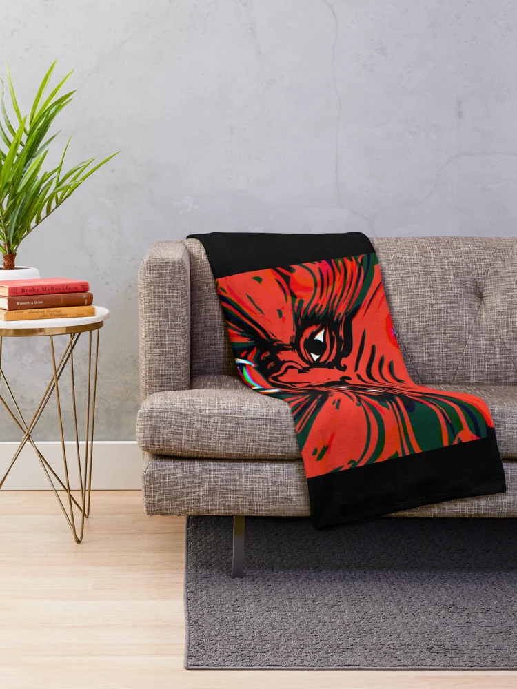 Thumbnail 2 of 6, Throw Blanket,  Hot head designed and sold by Roshan Keenoo.