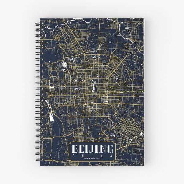 Item preview, Beijing City Map of China - Gold Art Deco designed and sold by deMAP.