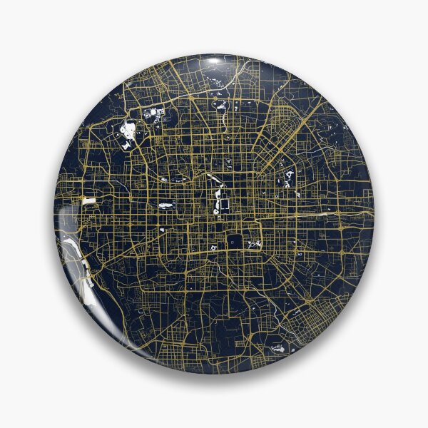 Item preview, Beijing City Map of China - Gold Art Deco designed and sold by deMAP.