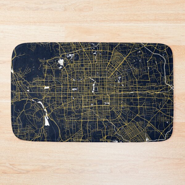 Item preview, Mapa de la ciudad de Beijing de China - Art Deco de oro designed and sold by deMAP.