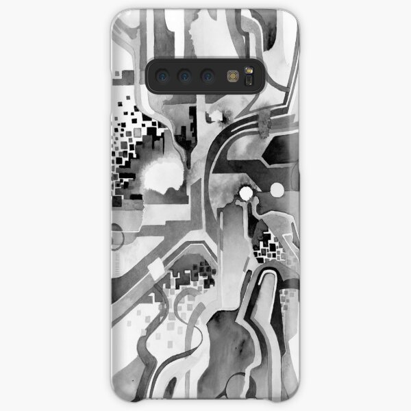 Sunberry - Abstract Watercolor Painting - Black and White Samsung Galaxy Snap Case