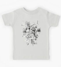 Sunberry - Abstract Watercolor Painting - Black and White Kinder T-Shirt