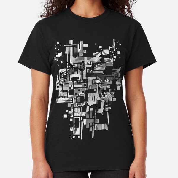 Sunberry - Abstract Watercolor Painting - Black and White Classic T-Shirt