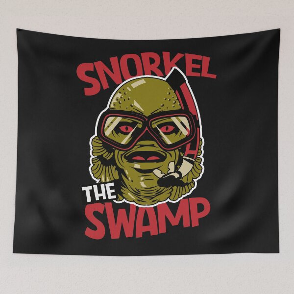 Item preview, Snorkel the Swamp // Funny Swamp Monster Halloween designed and sold by SLAG-Creative.