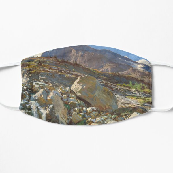 Simplon Pass Oil Painting by John Singer Flat Mask