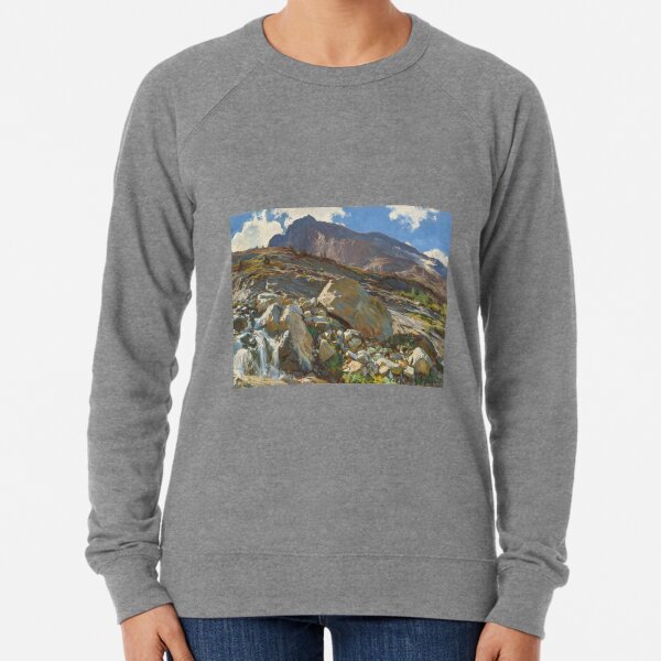 Simplon Pass Oil Painting by John Singer Lightweight Sweatshirt