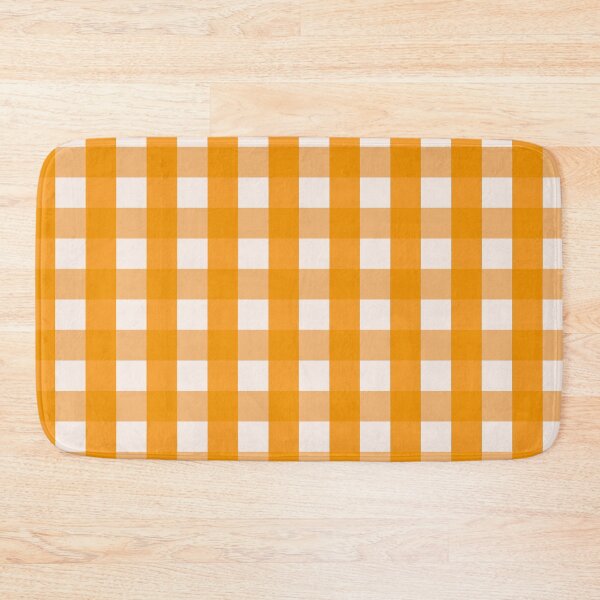 Item preview, Classic Gingham Fabric Checkered Retro Pattern Orange designed and sold by Anna Lemos.