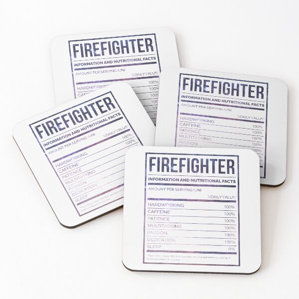 Item preview, Firefighter Funny Firefighting Nutrition Labe| Perfect Gift For you and friends designed and sold by luconats.