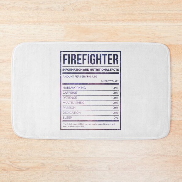 Item preview, Firefighter Funny Firefighting Nutrition Labe| Perfect Gift For you and friends designed and sold by luconats.