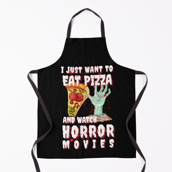 Item preview, I Just Want To Eat Pizza And Watch Horror Movies - Halloween Spirit - We Are Not Afraid designed and sold by Sun Sand & Sea Art.