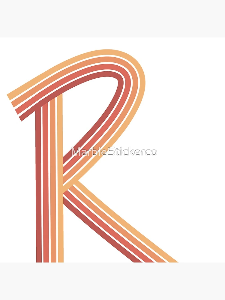 Thumbnail 5 of 5, Acrylic Block, Letter R designed and sold by MarbleStickerco.