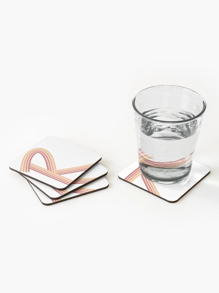 Thumbnail 2 of 5, Coasters (Set of 4), Letter R designed and sold by MarbleStickerco.