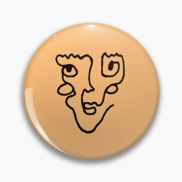 Item preview, ODIN line art portrait // ORANGE designed and sold by BECCANONIE.