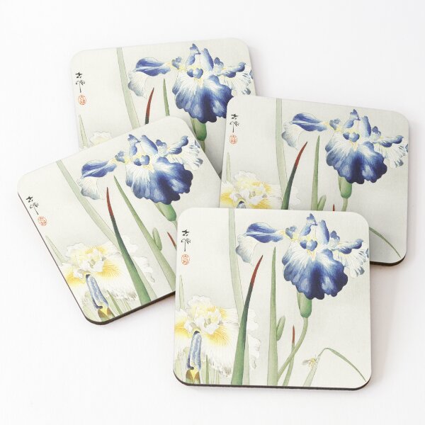 Item preview, Irises by Ohara Koson - Japanese Vintage Artwork designed and sold by Purrfecta.