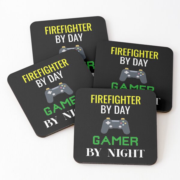 Item preview, Firefighter By Day, Gamer By Night Gaming Controller White Text - Unique Gift For Starting A New Jo| Perfect Gift For you and friends designed and sold by luconats.