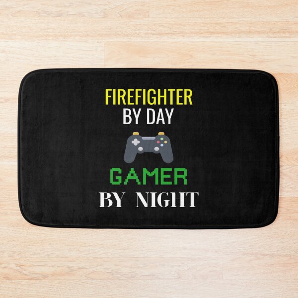 Item preview, Firefighter By Day, Gamer By Night Gaming Controller White Text - Unique Gift For Starting A New Jo| Perfect Gift For you and friends designed and sold by luconats.