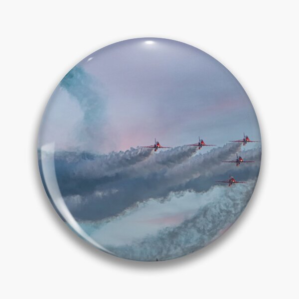 Item preview, Red arrows in a cornish sky,smoke trails,  designed and sold by kathleenjean.