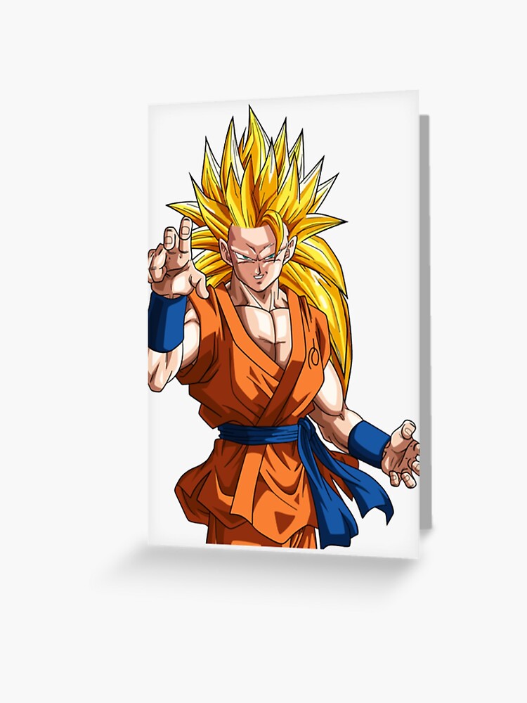 Goku SSJ Blue Greeting Card for Sale by Aristote