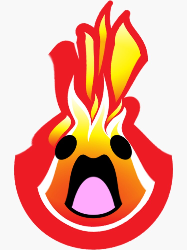 " Hot head" Sticker for Sale by Roshankeenoo Redbubble