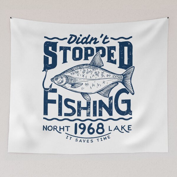 Item preview, Didn't stopped fishing designed and sold by Store-Designify.