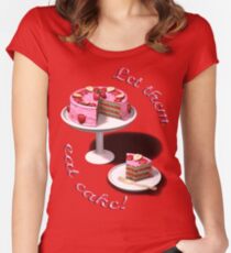 Let them eat cake! Women's Fitted Scoop T-Shirt