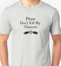 Camiseta ajustada Por favor no mates a mi personaje - WoD