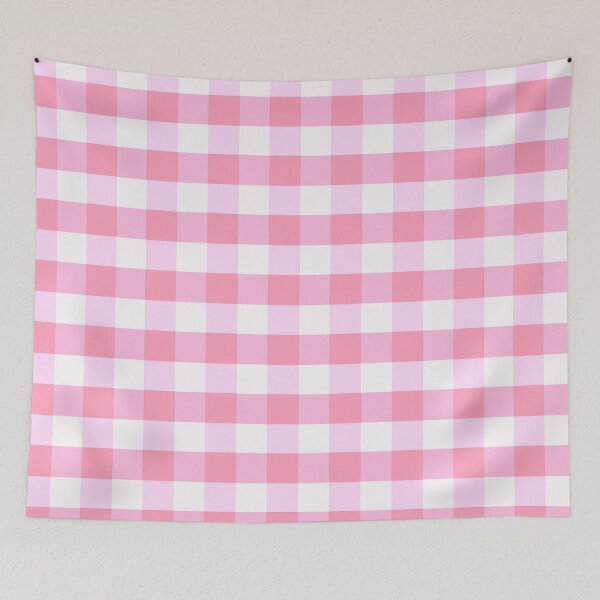 Item preview, Classic Gingham Fabric Checkered Retro Pattern Light Pink designed and sold by Anna Lemos.