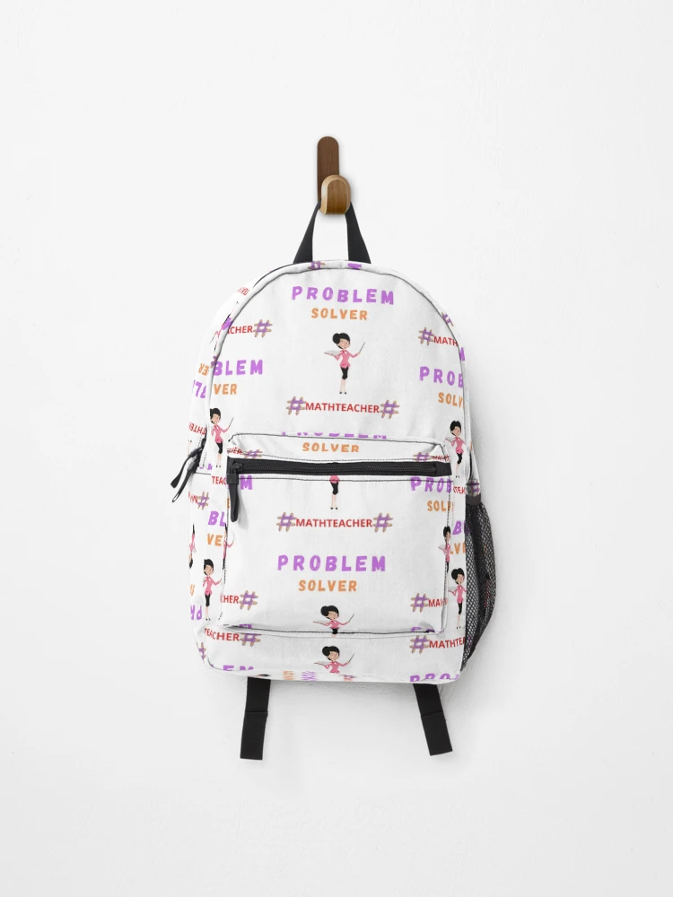 Thumbnail 1 of 3, Backpack, Problem Solver Math Teacher designed and sold by Artloverperson1.