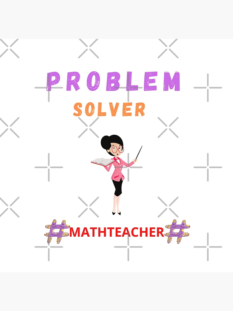 Thumbnail 4 of 4, Clock, Problem Solver Math Teacher designed and sold by Artloverperson1.