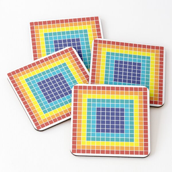 Item preview, Yellowstone National Park Grand Prismatic Spring Squares Design designed and sold by sanfranglasgow.