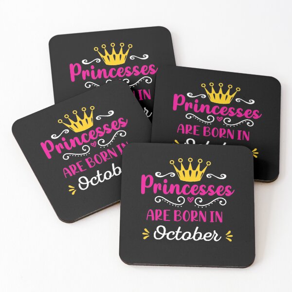 Item preview, Princesses Are Born In October Happy Birthday designed and sold by ZiesMerch.