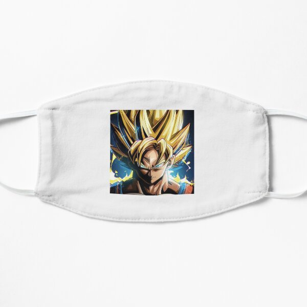 Powder Goku Dragon Ball Z - Dragon Bal| Perfect Gift For you and friends Flat Mask