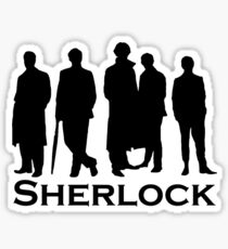 Sherlock Silhouettes Sticker